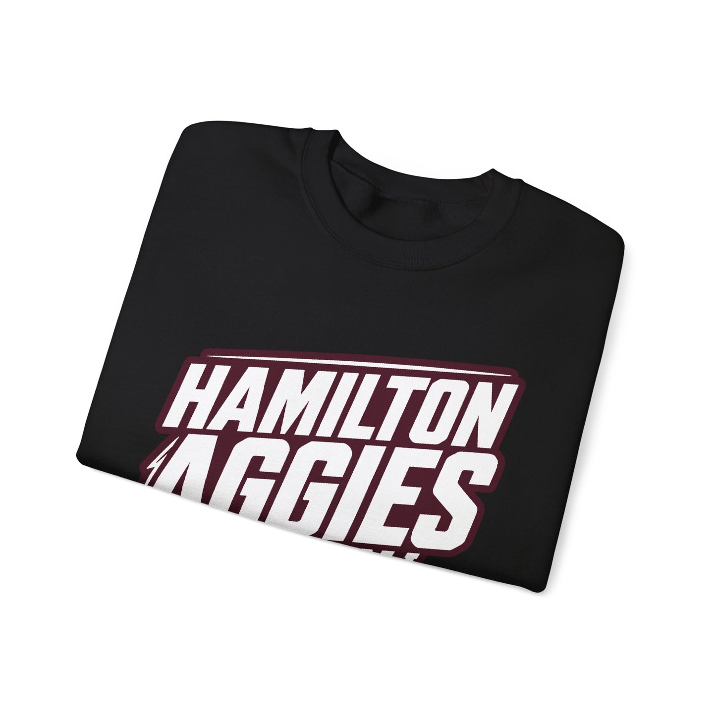 Adult Crewneck Sweatshirt \ Hamilton Aggies Basketball \ HABK2