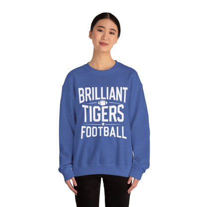 Adult Crewneck Sweatshirt \ Brilliant Tigers Football \ BTF1