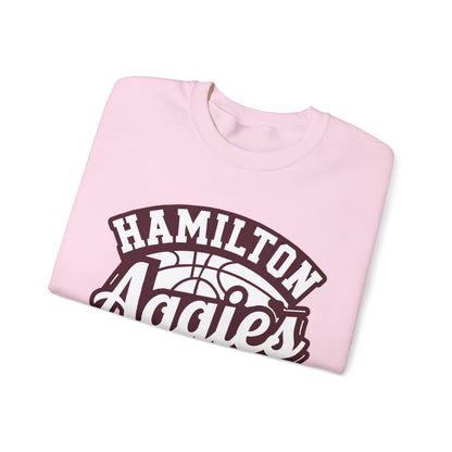 Adult Crewneck Sweatshirt \ Hamilton Aggies Basketball \ HABKG1