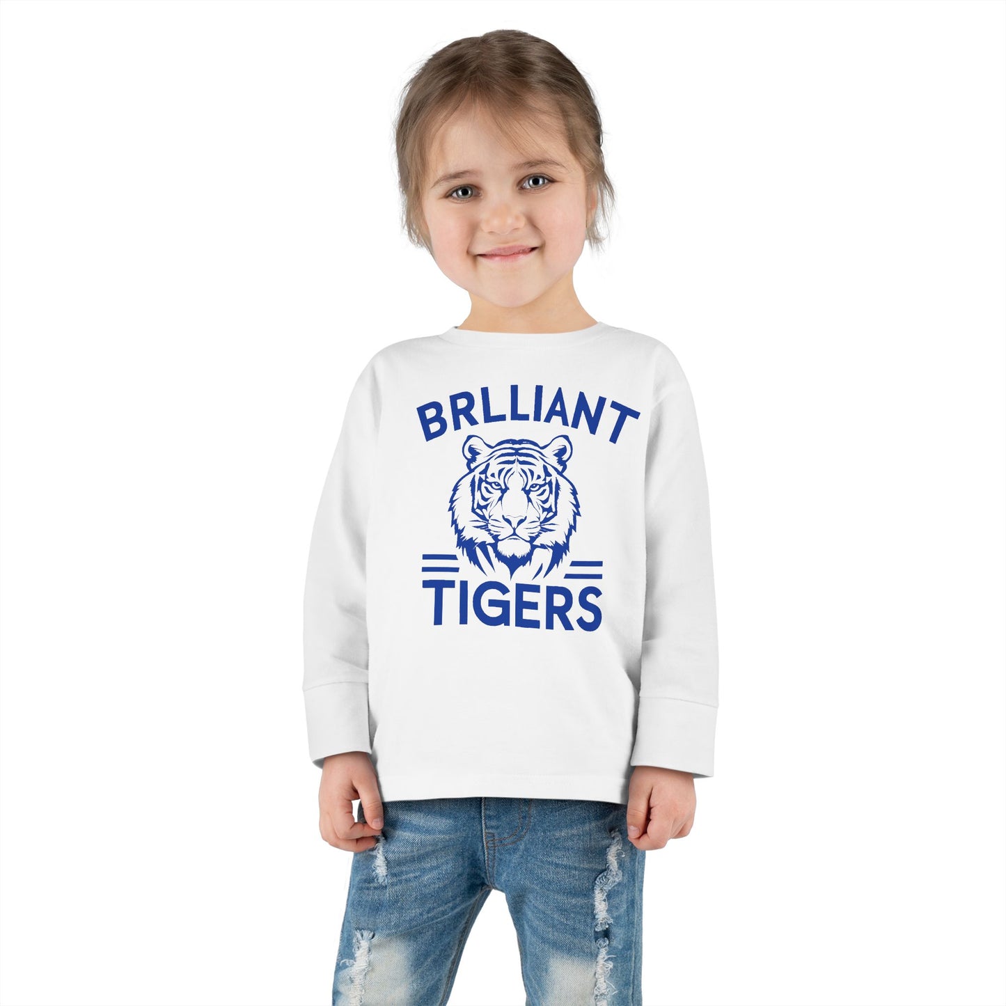 Toddler Long Sleeve Tee \ Brilliant Tigers \ BT1