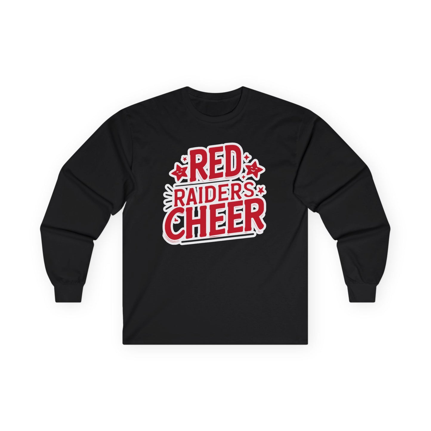 Adult Long Sleeve Tee \ Marion County Red Raiders Cheer \ MCC2