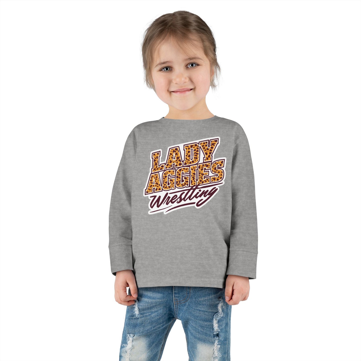 Toddler Long Sleeve Tee \ Hamilton Aggies Wrestling \ HAWG3
