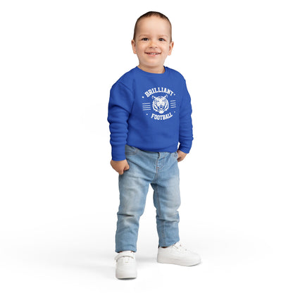 Toddler Crewneck Sweatshirt \ Brilliant Tigers Football \ BTF2