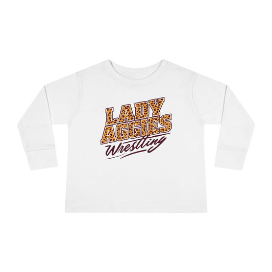 Toddler Long Sleeve Tee \ Hamilton Aggies Wrestling \ HAWG3