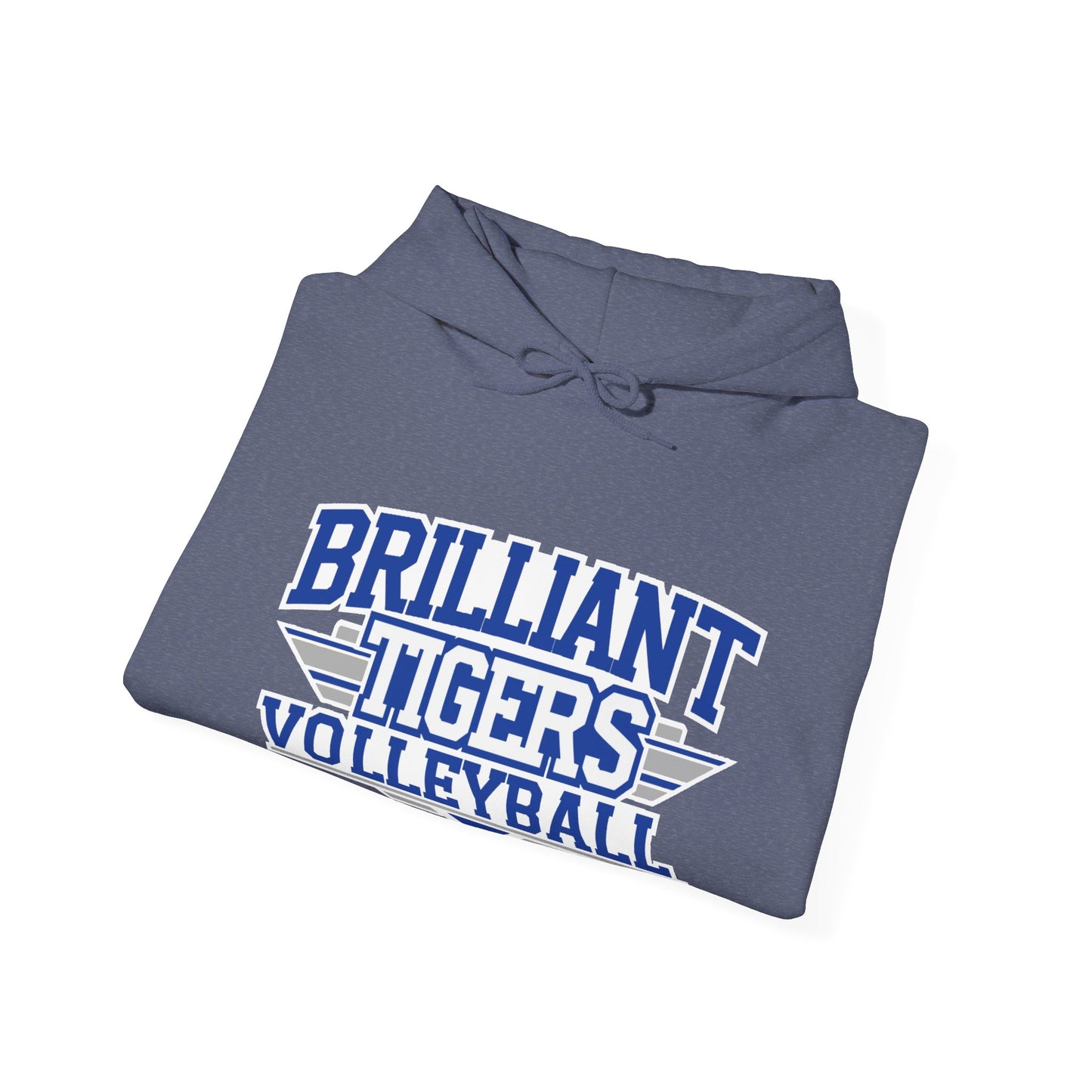 Adult Hoodie Sweatshirt \ Brilliant Tigers Volleyball \ BTV2