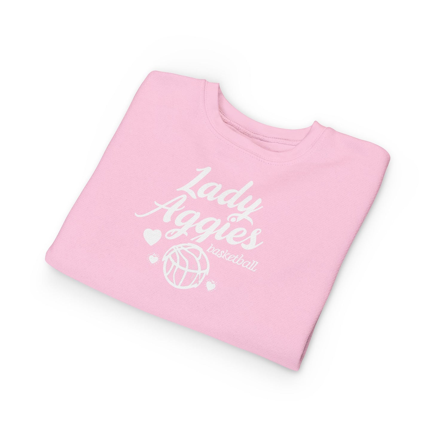 Toddler Crewneck Sweatshirt \ Hamilton Aggies Basketball \ HABBG2