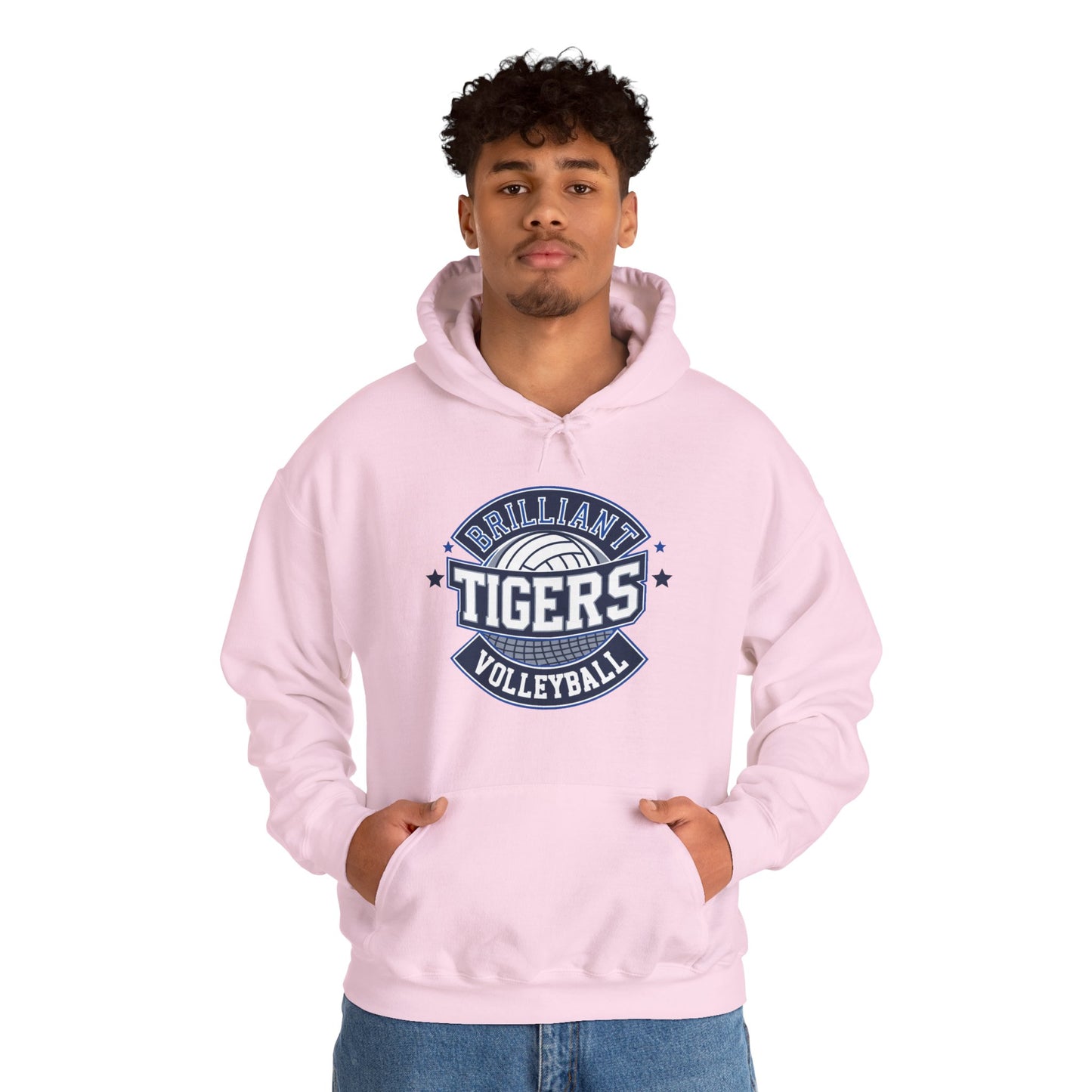 Adult Hoodie Sweatshirt \ Brilliant Tigers Volleyball \ BTV1