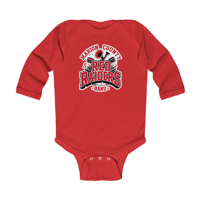 Long Sleeve Baby Bodysuit \ Marion County Red Raiders Band \ MCB2