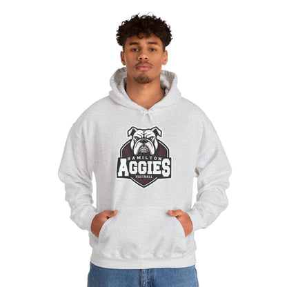 Adult Hoodie Sweatshirt \ Hamilton Aggies Football \ HAF2