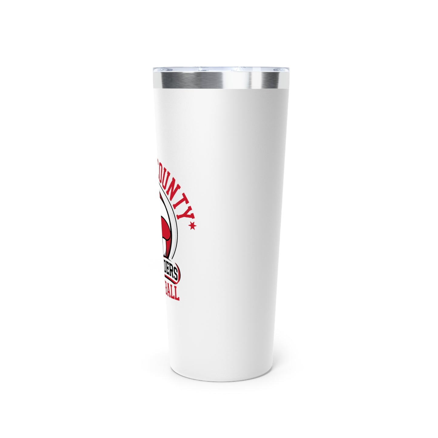 22oz Copper Insulated Tumbler \ Marion County Red Raiders Volleyball \ MCV1