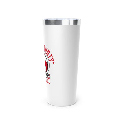 22oz Copper Insulated Tumbler \ Marion County Red Raiders Volleyball \ MCV1