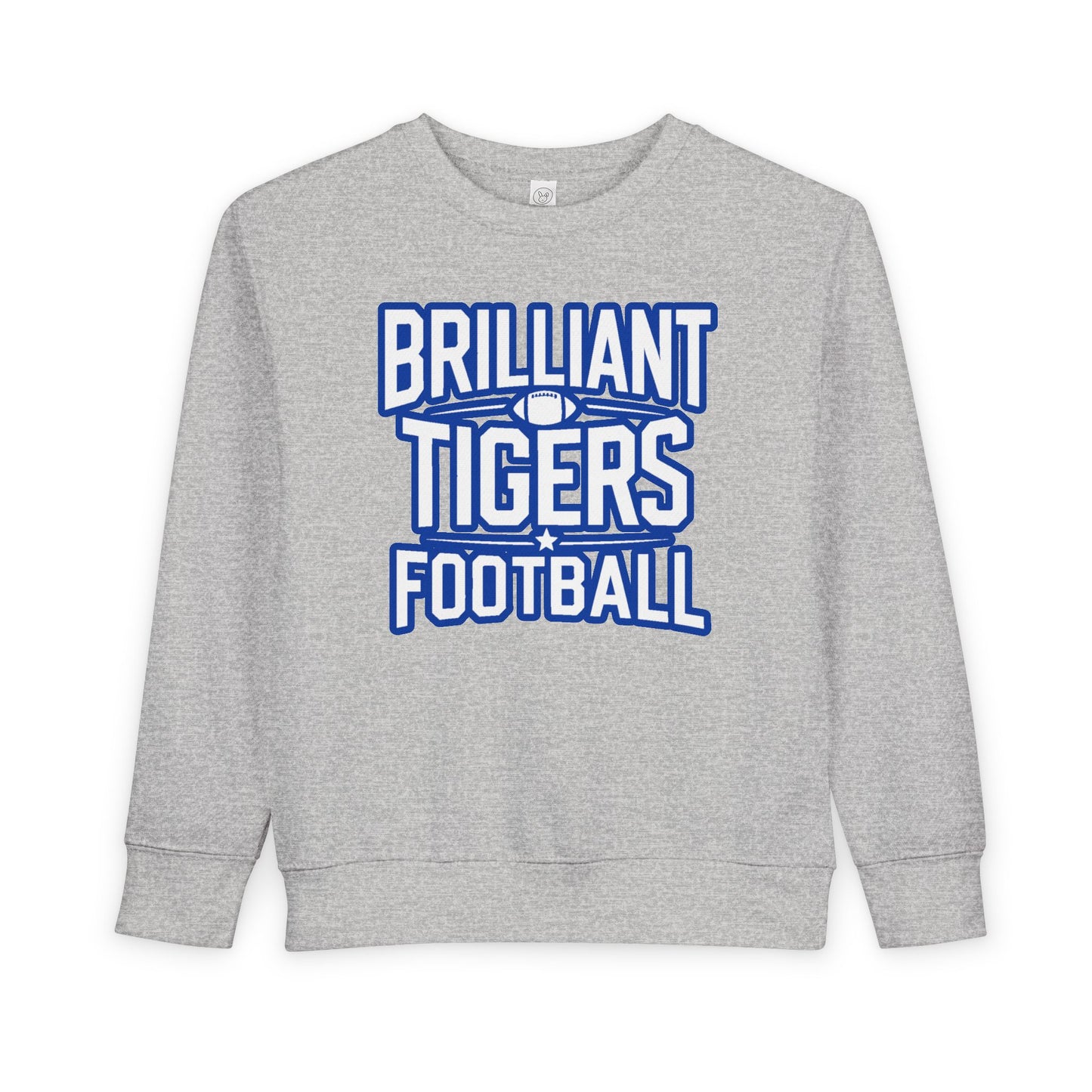 Toddler Crewneck Sweatshirt \ Brilliant Tigers Football \ BTF1