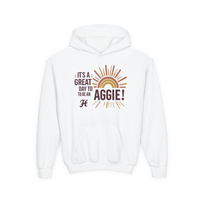 Youth Hoodie Sweatshirt \ It's a Great Day to be an Aggie! \ GDA1