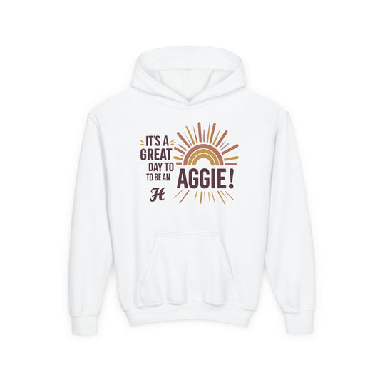 Youth Hoodie Sweatshirt \ It's a Great Day to be an Aggie! \ GDA1