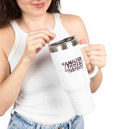 40oz Insulated Tumbler \ Hamilton Aggies Football \ HAF1