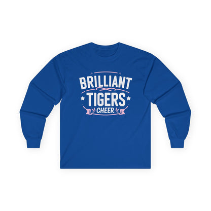 Adult Long Sleeve Tee \ Brilliant Tigers Cheer \ BTC2