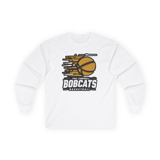 Adult Long Sleeve Tee \ Phil Campbell Bobcats Basketball \ PCBBK2