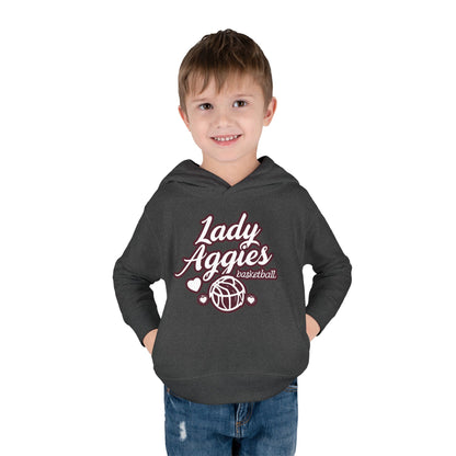 Toddler Hoodie Sweatshirt \ Hamilton Aggies Basketball \ HABBG2