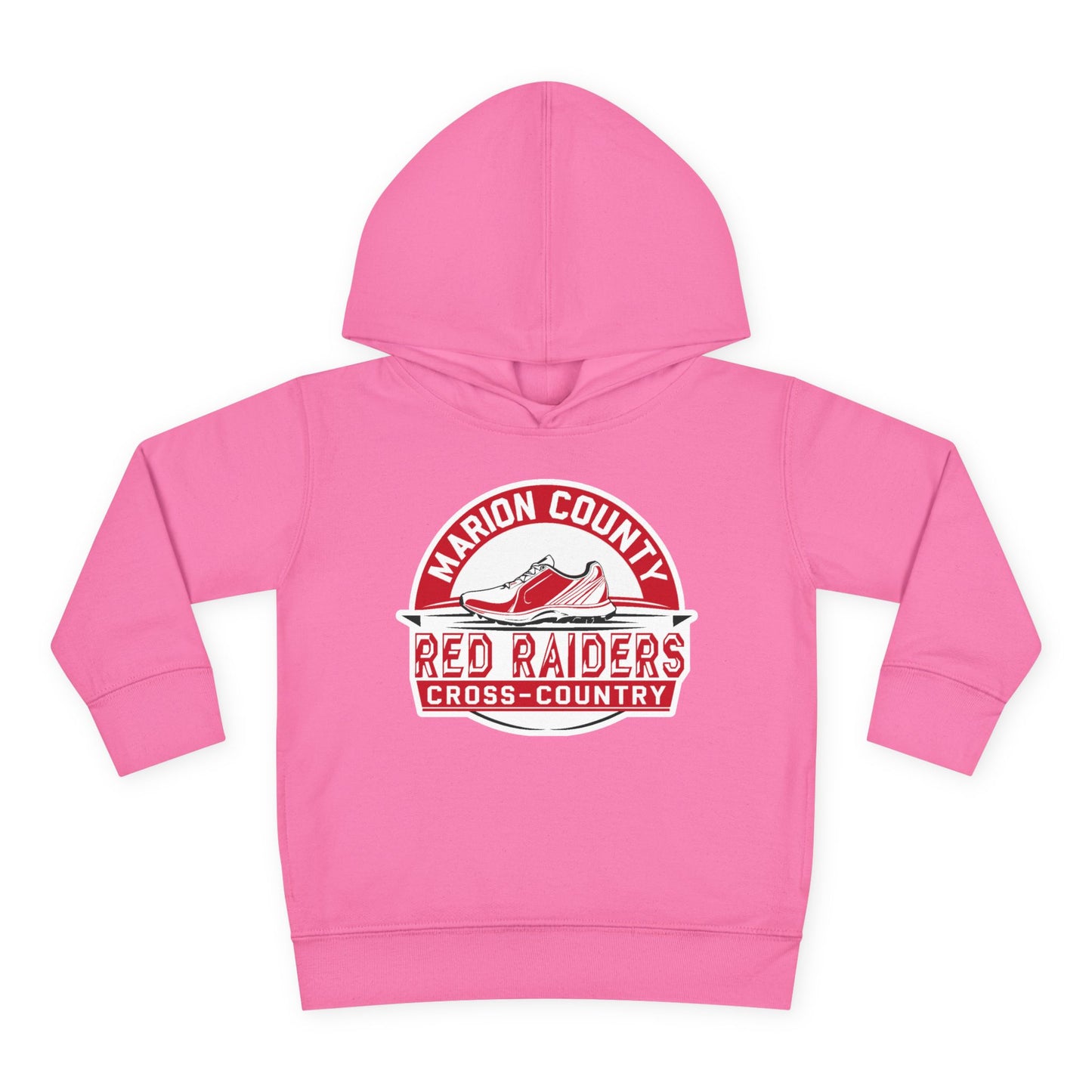 Toddler Hoodie Sweatshirt \ Marion County Red Raiders Cross-Country \ MCCC1