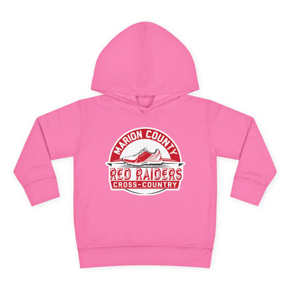Toddler Hoodie Sweatshirt \ Marion County Red Raiders Cross-Country \ MCCC1
