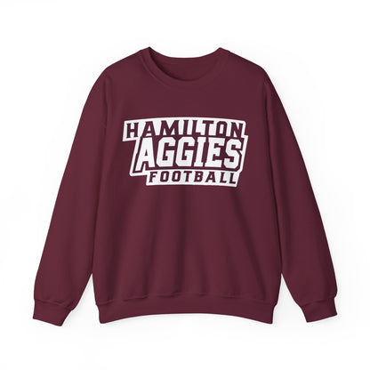 Adult Crewneck Sweatshirt \ Hamilton Aggies Football \ HAF1