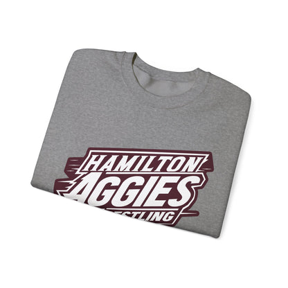 Adult Crewneck Sweatshirt \ Hamilton Aggies Wrestling \ HAW1