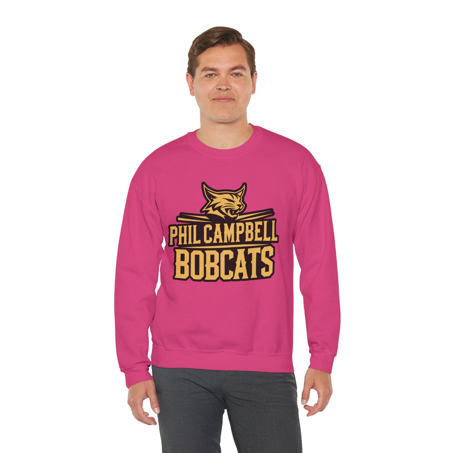 Adult Crewneck Sweatshirt \ Phil Campbell Bobcats \ PCB2