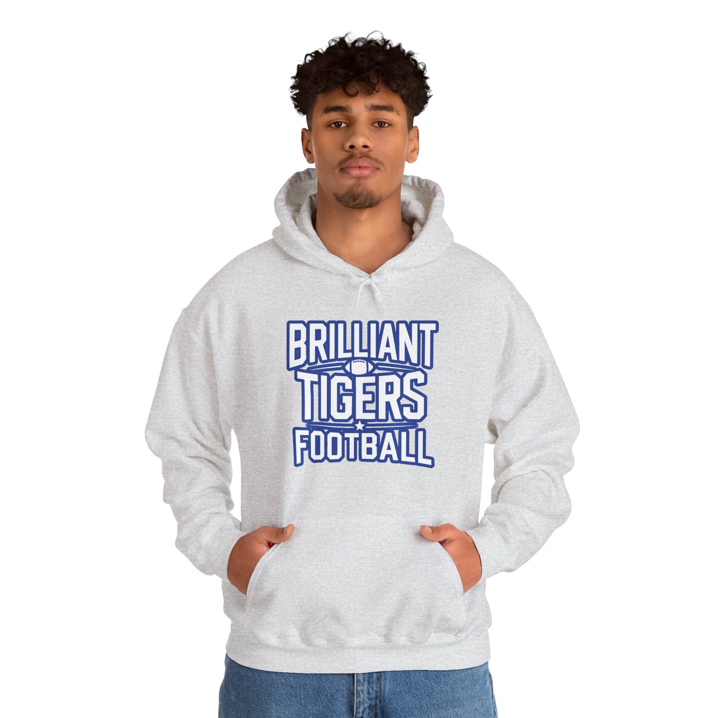 Adult Hoodie Sweatshirt \ Brilliant Tigers Football \ BTF1