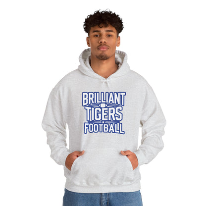 Adult Hoodie Sweatshirt \ Brilliant Tigers Football \ BTF1