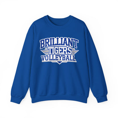 Adult Crewneck Sweatshirt \ Brilliant Tigers Volleyball \ BTV2