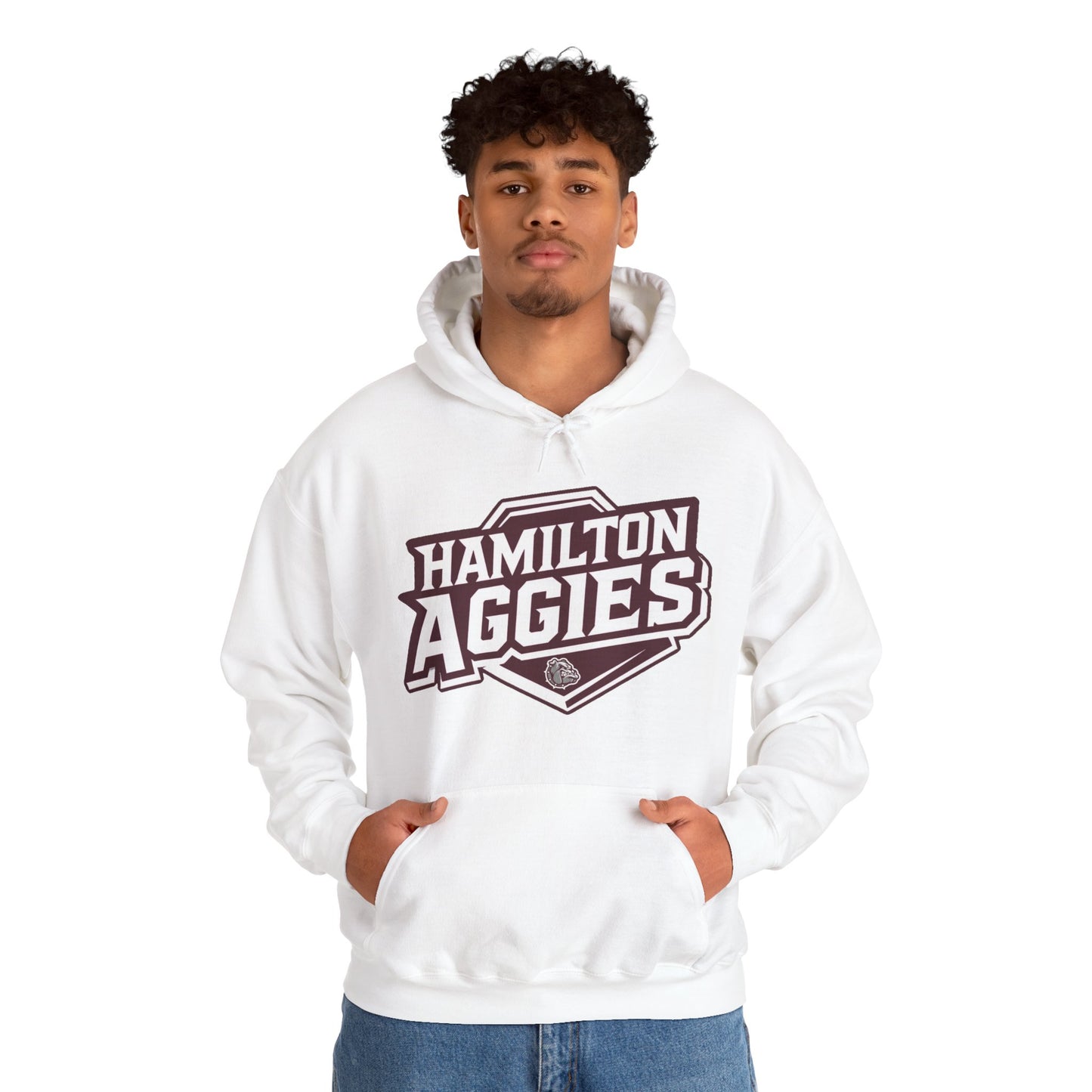 Adult Hoodie Sweatshirt \ Hamilton Aggies \ HA1