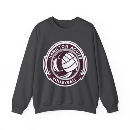 Adult Crewneck Sweatshirt \ Hamilton Aggies Volleyball \ HAV1