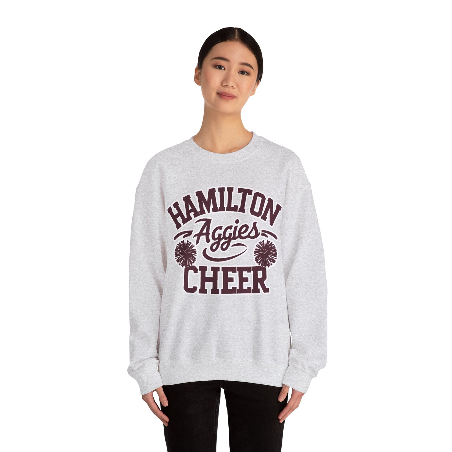 Adult Crewneck Sweatshirt \ Hamilton Aggies Cheer \ HAC2