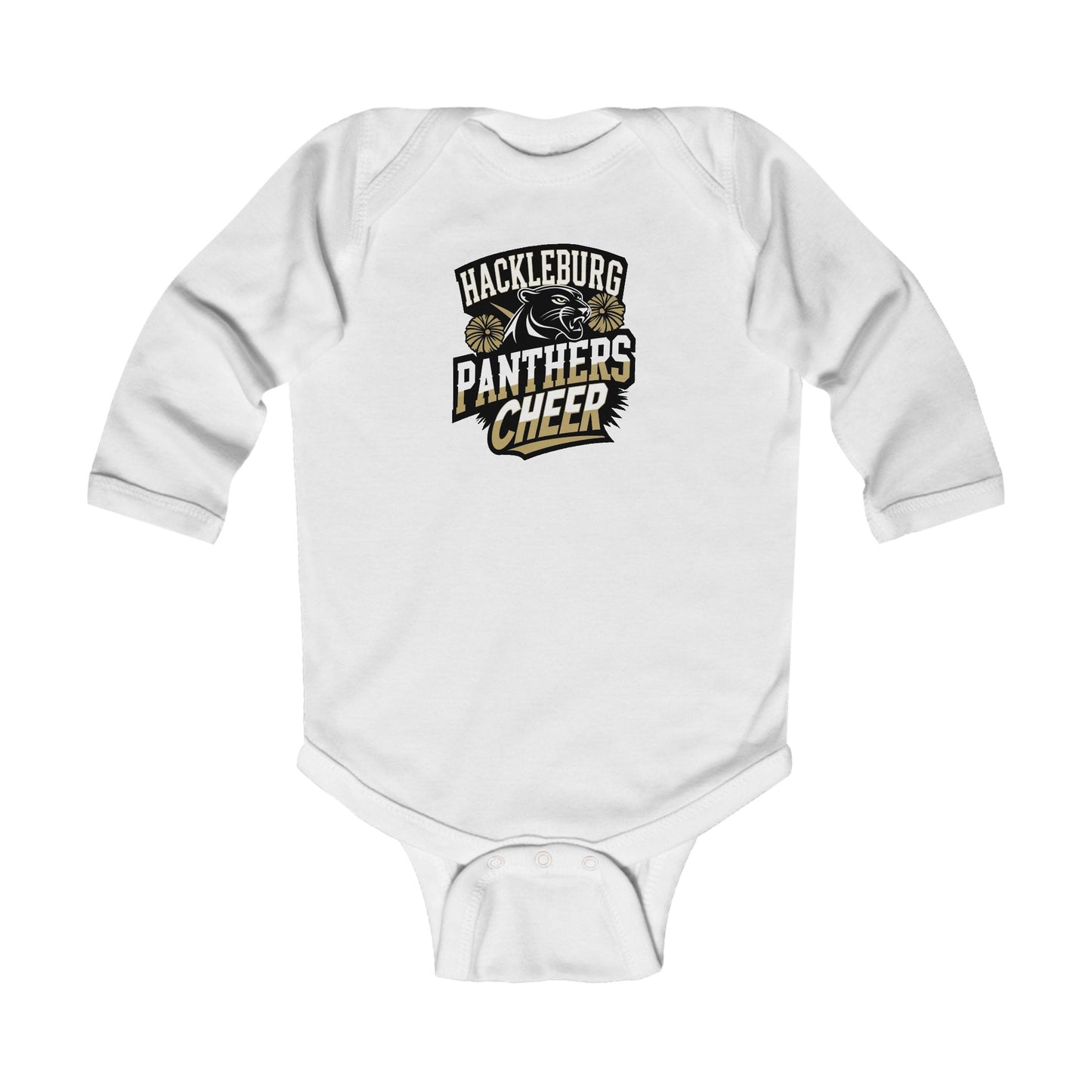 Long Sleeve Baby Bodysuit \ Hackleburg Panthers \ HPC1