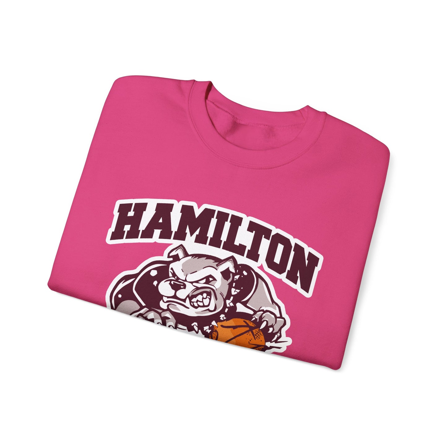 Adult Crewneck Sweatshirt \ Hamilton Aggies Basketball \ HABK1