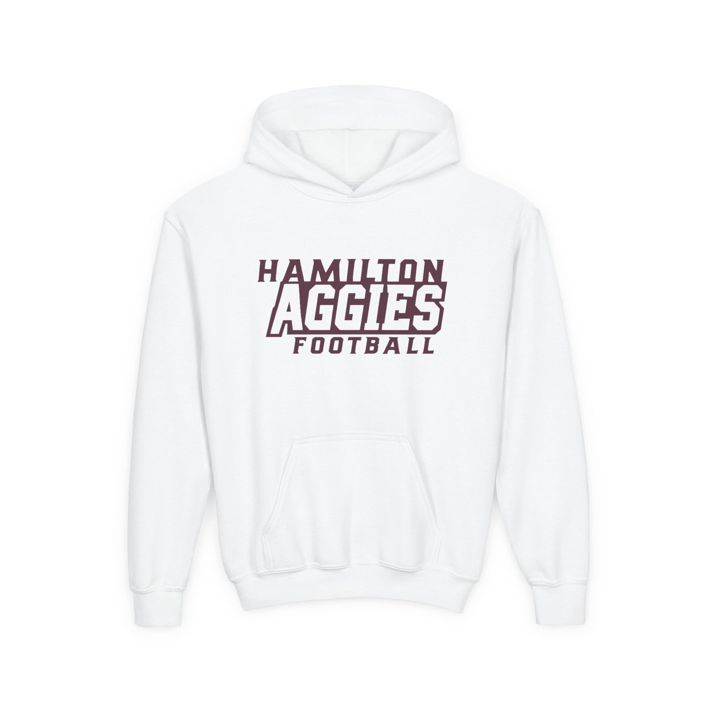 Youth Hoodie Sweatshirt \ Hamilton Aggies Football \ HAF1