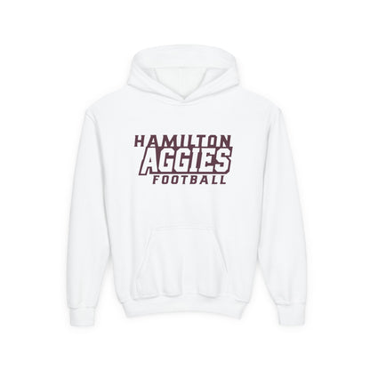 Youth Hoodie Sweatshirt \ Hamilton Aggies Football \ HAF1