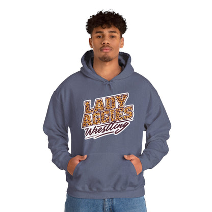 Adult Hoodie Sweatshirt \ Hamilton Aggies Wrestling \ HAWG3