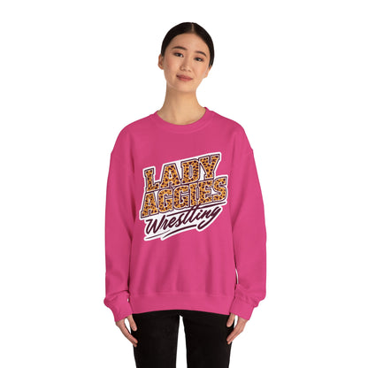 Adult Crewneck Sweatshirt \ Hamilton Aggies Wrestling \ HAWG3