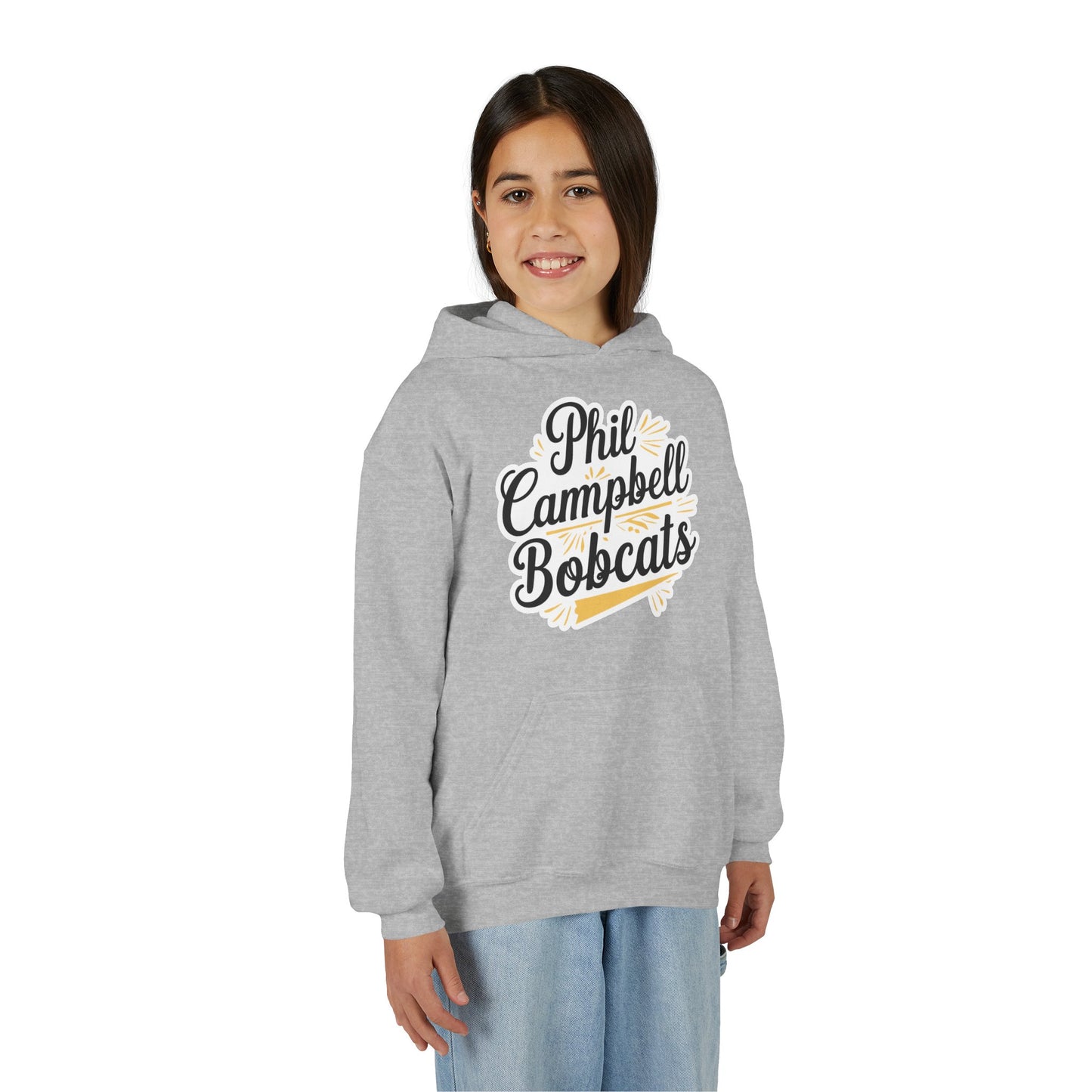Youth Hoodie Sweatshirt \ Phil Campbell Bobcats \ PCBG2