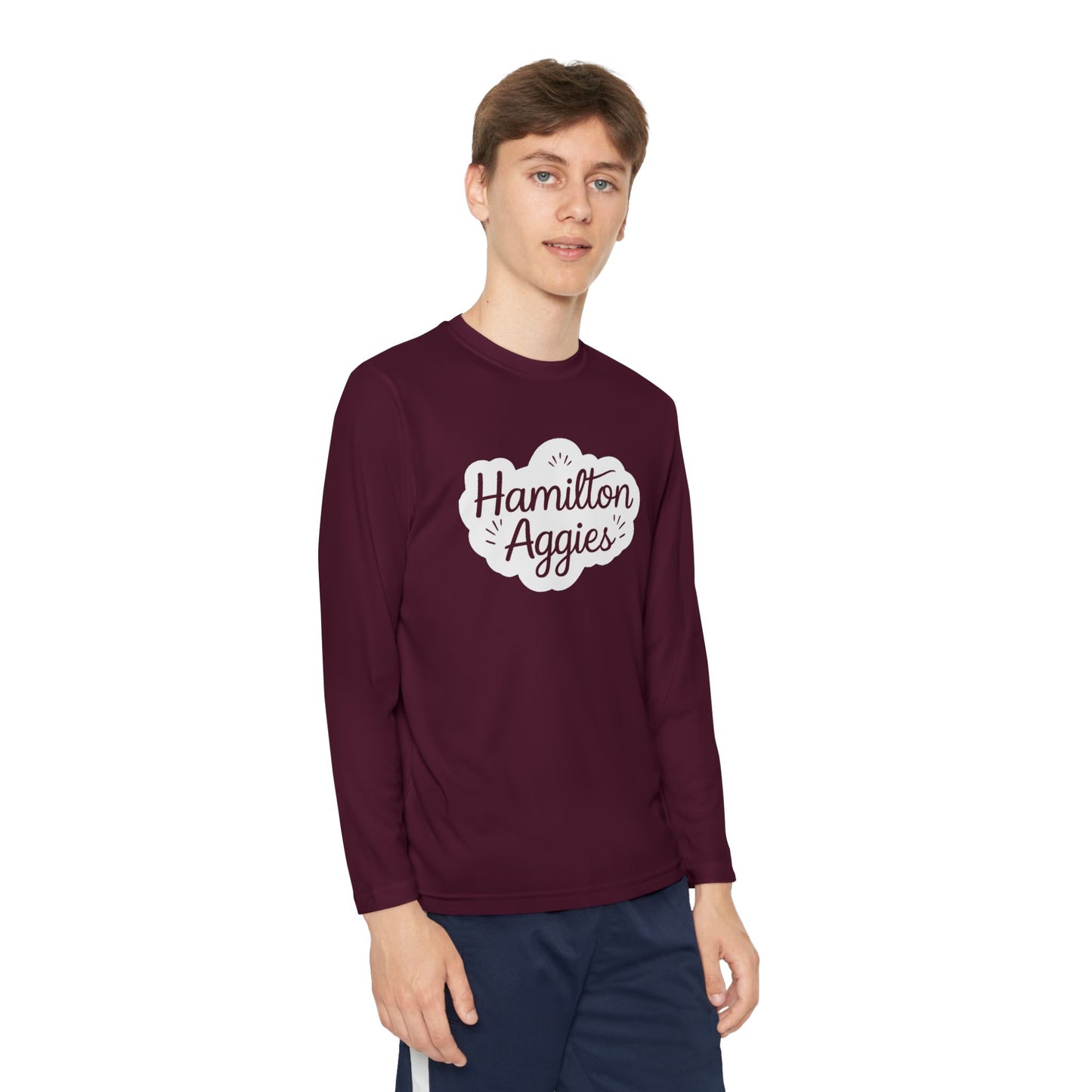 Youth Long Sleeve Tee \ Hamilton Aggies \ HAG1