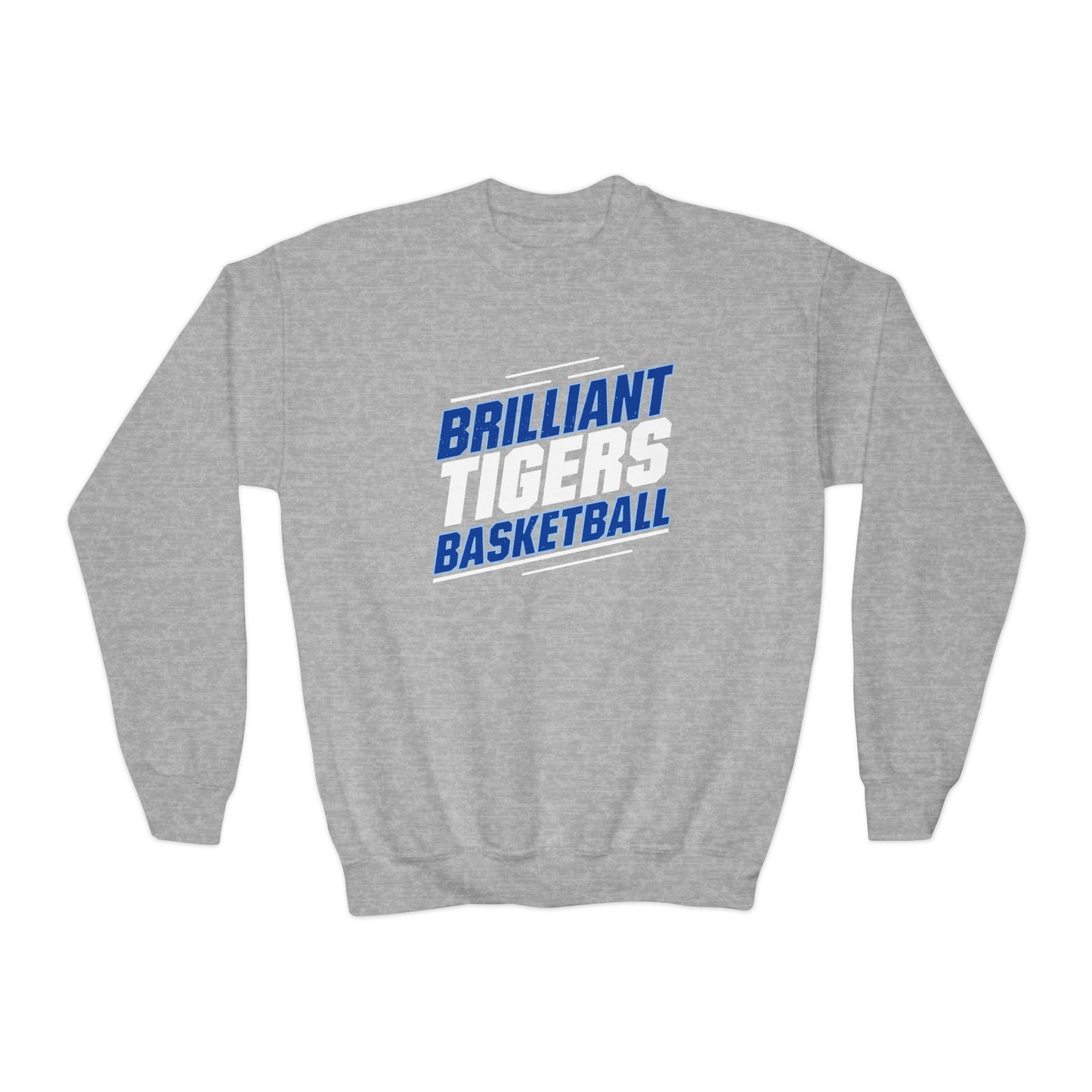 Youth Crewneck Sweatshirt \ Brilliant Tigers Basketball \ BTBK2