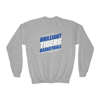 Youth Crewneck Sweatshirt \ Brilliant Tigers Basketball \ BTBK2