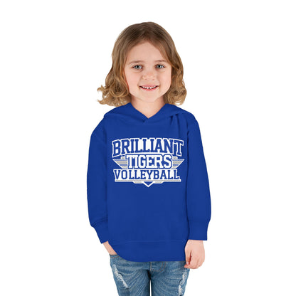 Toddler Hoodie Sweatshirt \ Brilliant Tigers Volleyball \ BTV2