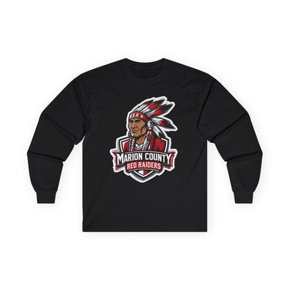 Adult Long Sleeve Tee \ Marion County Red Raiders \ MC2