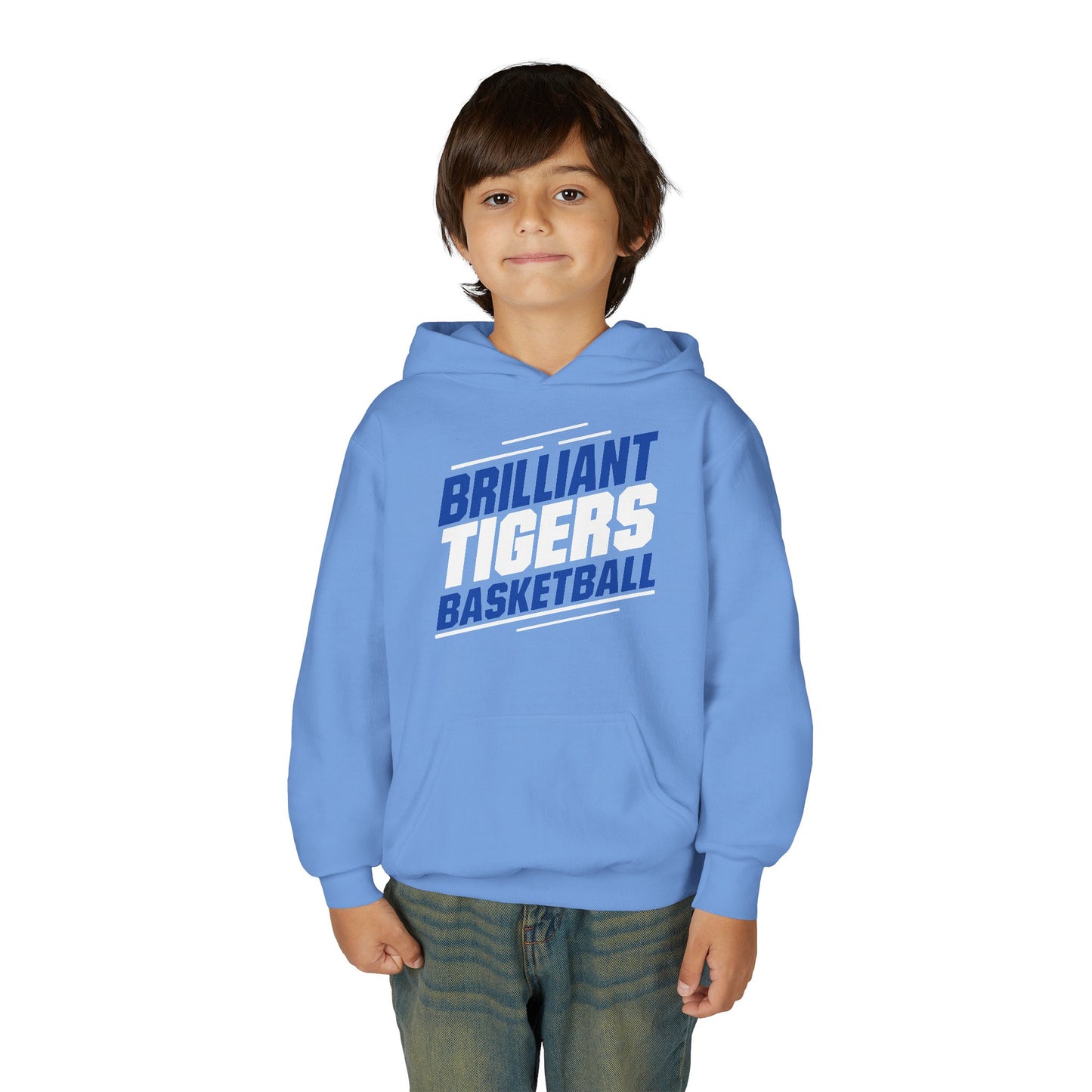 Youth Hoodie Sweatshirt \ Brilliant Tigers Basketball \ BTBK2