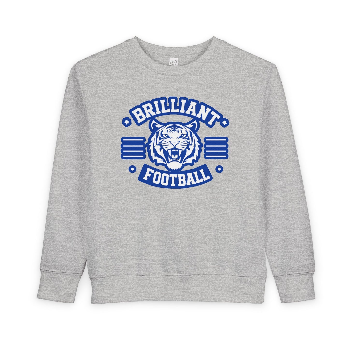 Toddler Crewneck Sweatshirt \ Brilliant Tigers Football \ BTF2