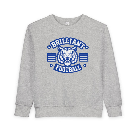 Toddler Crewneck Sweatshirt \ Brilliant Tigers Football \ BTF2