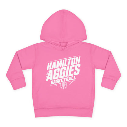 Toddler Hoodie Sweatshirt \ Hamilton Aggies Basketball \ HABB2