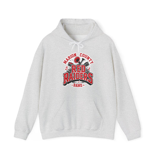 Adult Hoodie Sweatshirt \ Marion County Red Raiders Band \ MCB2